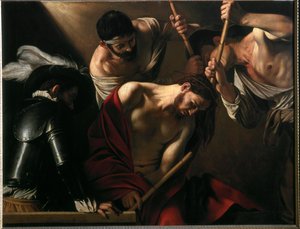 Die Krönung mit Dornen von Michelangelo Merisi da Caravaggio