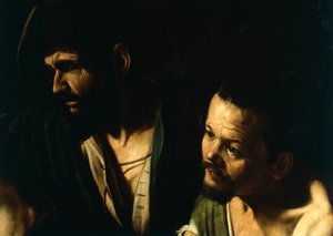 Die Geißelung Christi, Detail, ca. 1606 von Michelangelo Merisi da Caravaggio