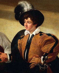 Die Wahrsagerin (Detail), ca. 1596-97 von Michelangelo Merisi da Caravaggio