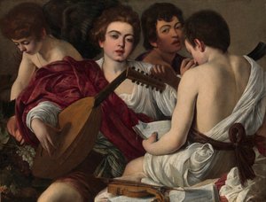 Die Musiker, ca. 1595 von Michelangelo Merisi da Caravaggio