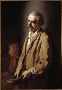 Selbstporträt. Gemälde von Michelangelo Pittatore (1825-1903) 1894