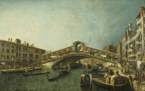 Die Rialtobrücke, Venedig, ca. 1740