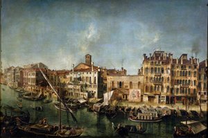 Blick auf den Canal Grande von der Fondamenta Del Vin, 1736-1737 von Michele Marieschi