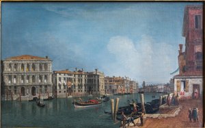 Blick auf den Canal Grande in der Nähe von Cà Pesaro von Michele Marieschi