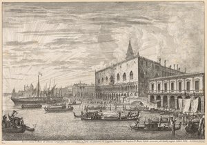 Ansichten von Venedig: Der Molo und S. M. Della Salute von Michele Marieschi
