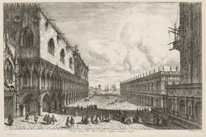 Ansichten von Venedig: Die Piazzetta, 1741