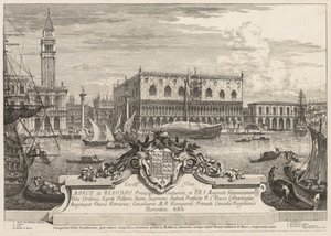 Ansichten von Venedig: Die Piazzetta und der Dogenpalast, 1741