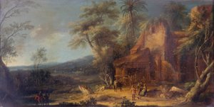 Landschaft mit Ruine von Michele Pagano