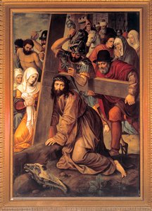 Christus trägt das Kreuz von Michiel I Coxie or Coxcie