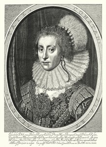 Elisabeth Stuart, Königin von Böhmen (Gravur) von Michiel Jansz. van (after) Miereveld