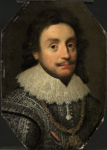 Porträt von Friedrich V. (1596-1632), um 1621 von Michiel Jansz. van (after) Miereveld