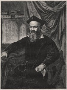 Porträt von Marco Antonio de Dominis (Markantun de Dominis) (1556-1624) dalmatinischer Geistlicher, Apostat und Wissenschaftler - Gravur von G J Delff nach Mierevelt
