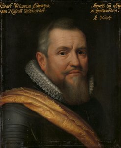 Porträt von Graf Wilhelm Ludwig von Nassau, genannt Unser Vater in Westfriesisch von Michiel Jansz van Mierevelt (workshop of)