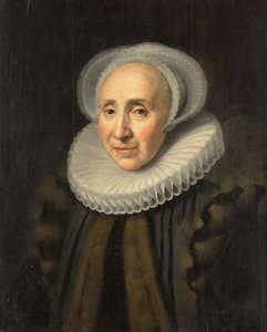 Porträt von Volckera Claesdr Knobbert (1554-1634) von Michiel Jansz van Mierevelt (workshop of)