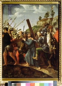 Christus trägt das Kreuz von Michiel Sittow