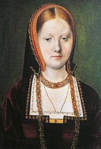Porträt von Katharina von Aragon, Königin von England von Michiel Sittow