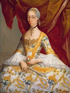 Doña Maria de la Luz Padilla y Cervantes von Miguel Cabrera
