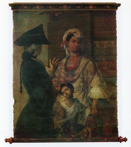 Eines von einem Paar ethnographischer Porträtgruppen