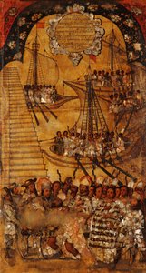 Die Eroberung Mexikos, Tafel XXIV, ca. 1696-1715 von Miguel Gonzalez