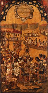 Die Eroberung Mexikos, Tafel X, ca. 1696-1715