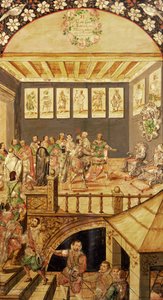 Die Eroberung Mexikos: der Besuch von Hernando Cortes bei Montezuma im Jahr 1520