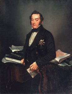 Porträt des Senators Iwan Tolstoi von Mihaly von Zichy