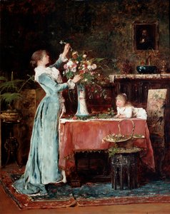 Ein Bouquet zusammenstellen, 1880er Jahre