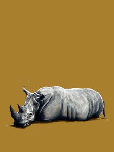 Das Nashorn auf Goldgelb, 2020