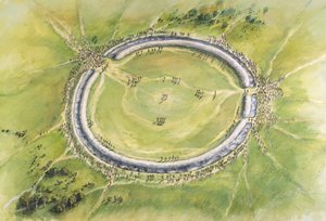 Stonehenge Phase 1, ca. 30. Jahrhundert v. Chr., ca. 1990-2010 von Mike Seaforth