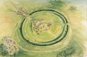 Stonehenge, Phase 3, ca. 20. Jahrhundert v. Chr., ca. 1990-2010 von Mike Seaforth