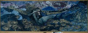 Dämon gestürzt, 1902 von Mikhail Aleksandrovich Vrubel