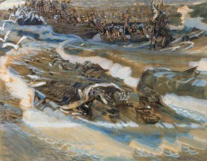 Illustration zum Märchen vom Zaren Saltan von A. Puschkin, 1901 von Mikhail Aleksandrovich Vrubel