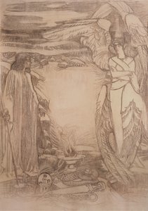 Illustration zum Gedicht Prophet von A. Puschkin, 1905 von Mikhail Aleksandrovich Vrubel