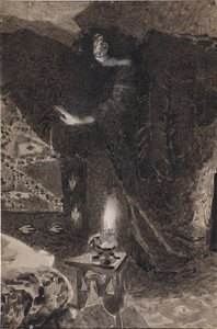 Illustration zum Gedicht Der Dämon von Michail Lermontow, 1890-1900
