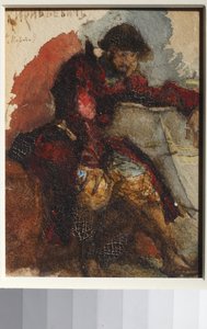 Illustration zum Gedicht Das Lied des Kaufmanns Kalashnikov von M. Lermontov