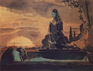 Beweinung I, 1887 von Mikhail Aleksandrovich Vrubel