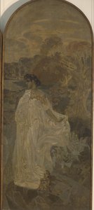 Minerva Triptychon Das Urteil des Paris, 1893 von Mikhail Aleksandrovich Vrubel