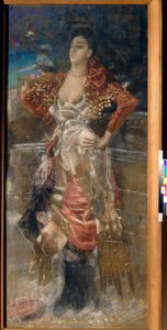 Porträt der Tänzerin und Schauspielerin Caroline Otero, genannt La Belle Otero (1868-1965)