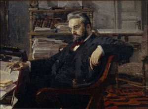 Porträt von Konstantin Dmitrijewitsch Artsybushev 1849-1901, 1897 von Mikhail Aleksandrovich Vrubel