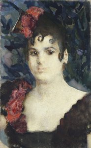 Porträt von Tatyana Lyubatovich als Carmen, 1890er Jahre
