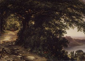 Blick auf Castel Gandolfo bei Rom, 1836