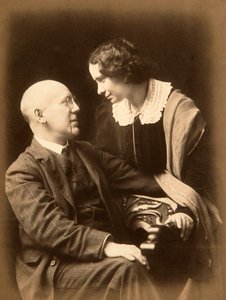 Fyodor Sologub, russischer Dichter, mit seiner Frau Anastasia von Mikhail Leshchinsky