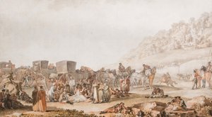 Der Tod von Prinz Grigori Potjomkin in der bessarabischen Steppe, 1791 von Mikhail Matveevich Ivanov