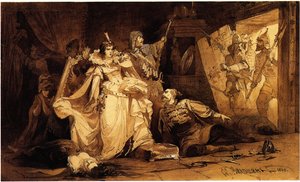 Die Verhaftung von Marina Mniszech, 1860