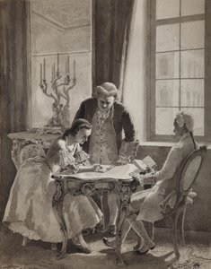 Russischunterricht von Kaiserin Katharina II., 1894 von Mikhail Petrovich Klodt Baron