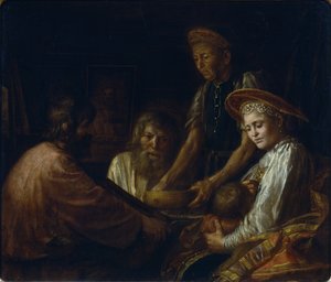 Bauernmahlzeit, 1774 von Mikhail Shibanov