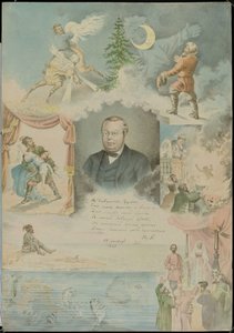 Porträt von Pyotr Pavlovich Yershov 1815-1869, 1862 von Mikhail Stepanovich Znamensky