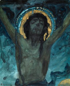 Christus am Kreuz von Mikhail Vasilievich Nesterov