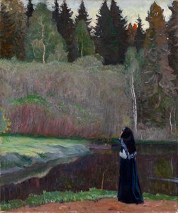 Der Gesang der Nachtigall von Mikhail Vasilievich Nesterov