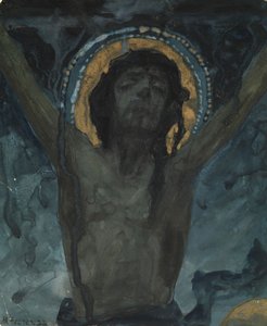 Christus am Kreuz von Mikhail Vasilievich Nesterov